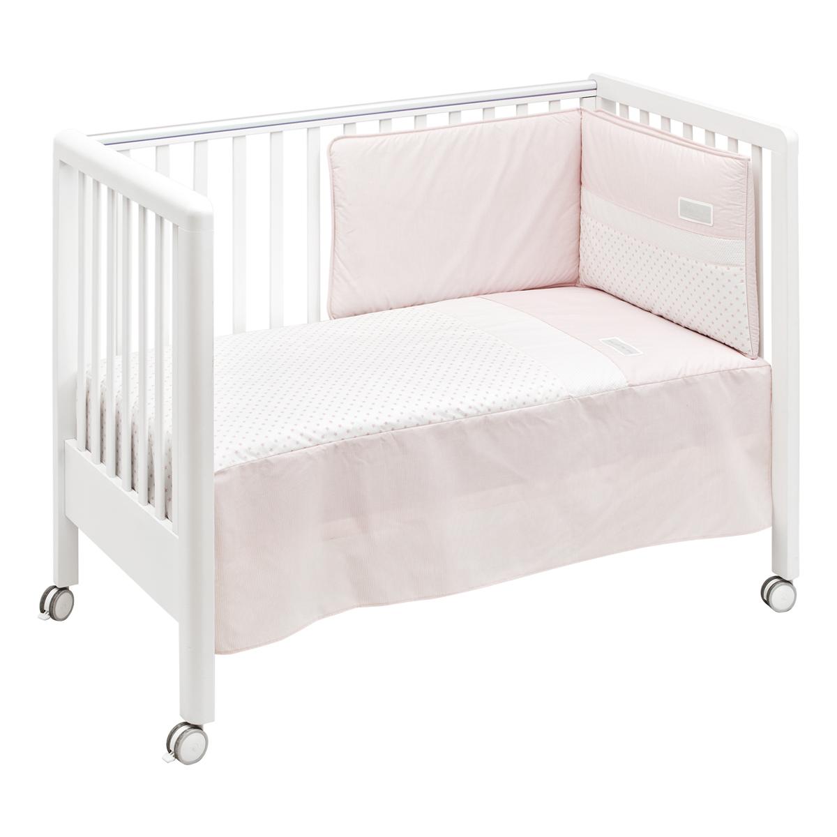 Juego de colcha + protector para cuna Star 60x120 cm. Beige