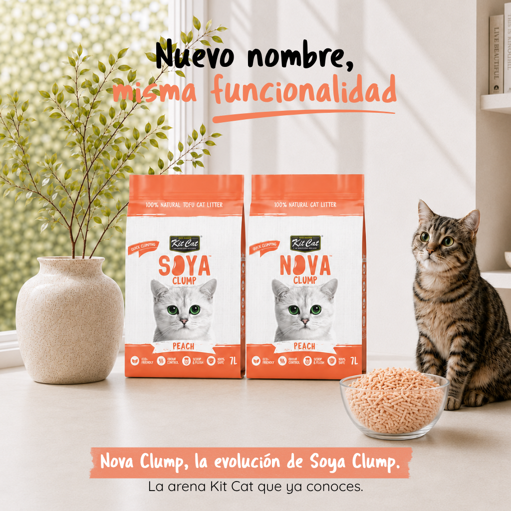 Kit Cat Arena Eco SoyaClump - Peach 7 L Sabbia per gatti