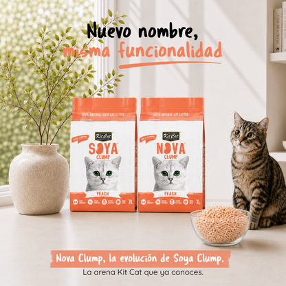 Kit Cat Arena Eco SoyaClump - Peach 7 L Sabbia per gatti