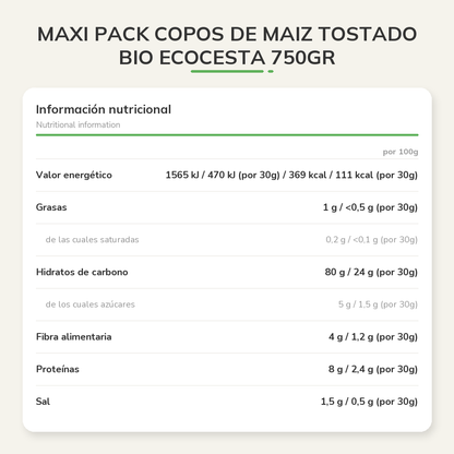 Información nutricional