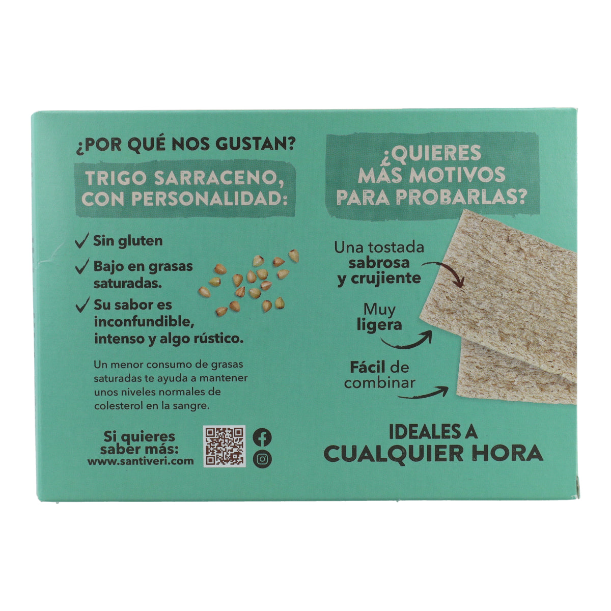 Fette biscottate leggere e croccanti di grano saraceno biologico Santiveri 100 g