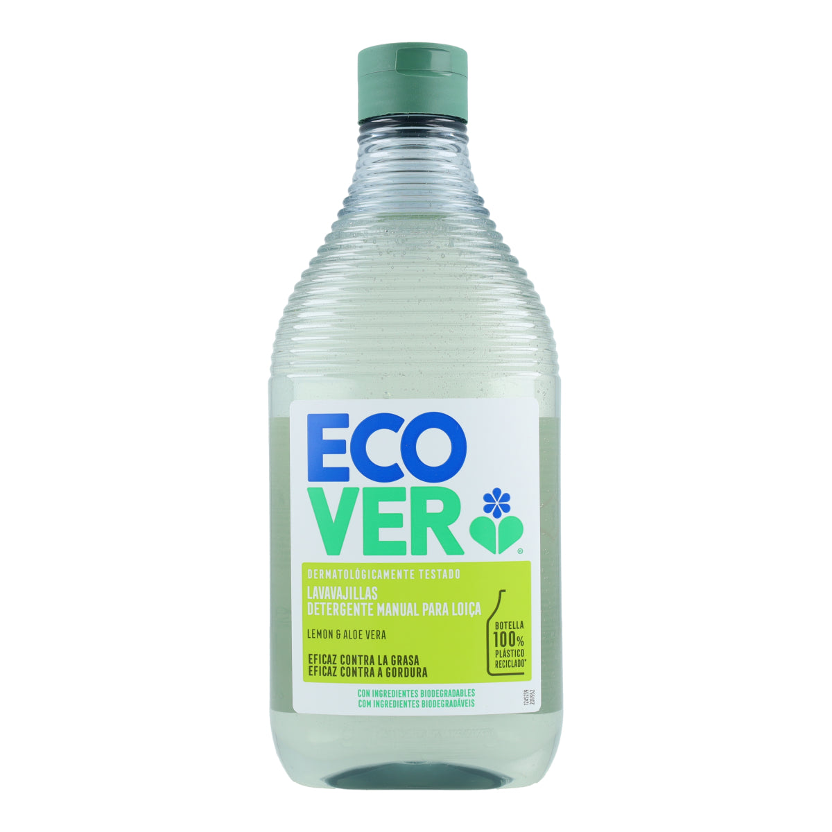 Detergente per lavastoviglie sgrassante al limone e aloe vera Ecover 450 ml