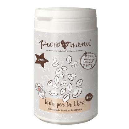 Todo por la Fibra Cáscara de Psyllium BIO Suplemento para perros y gatos Puromenu 150 g