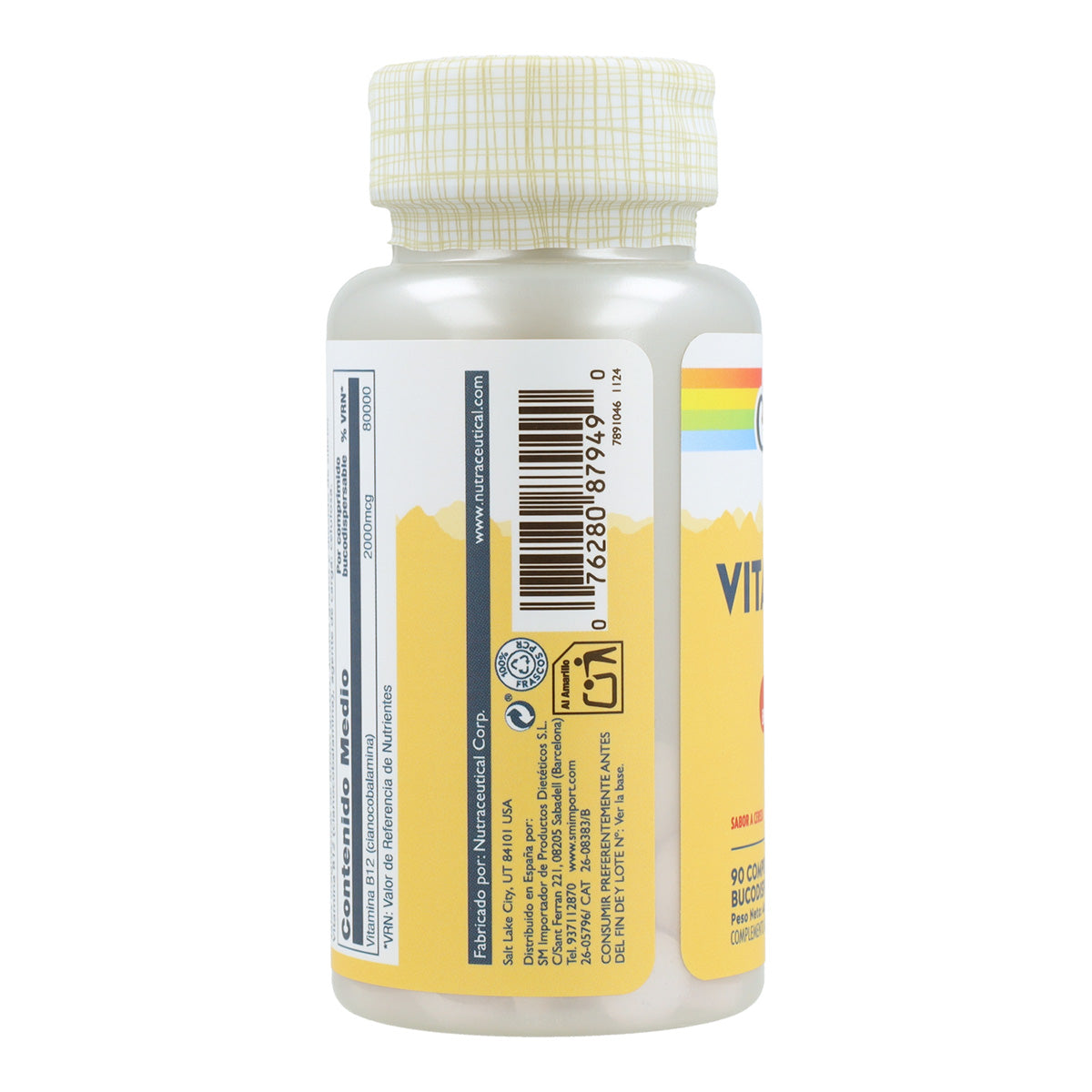 Solaray Vitamin B-12 2000 mcg 90 comprimidos