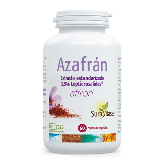 Azafrán, Sura Vitasan, 60 cápsulas