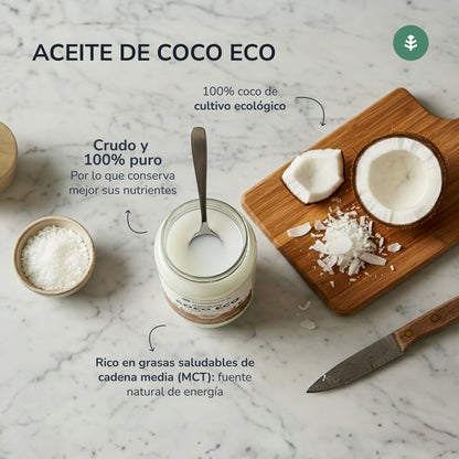Olio di cocco vergine ECO Planeta Huerto 1L