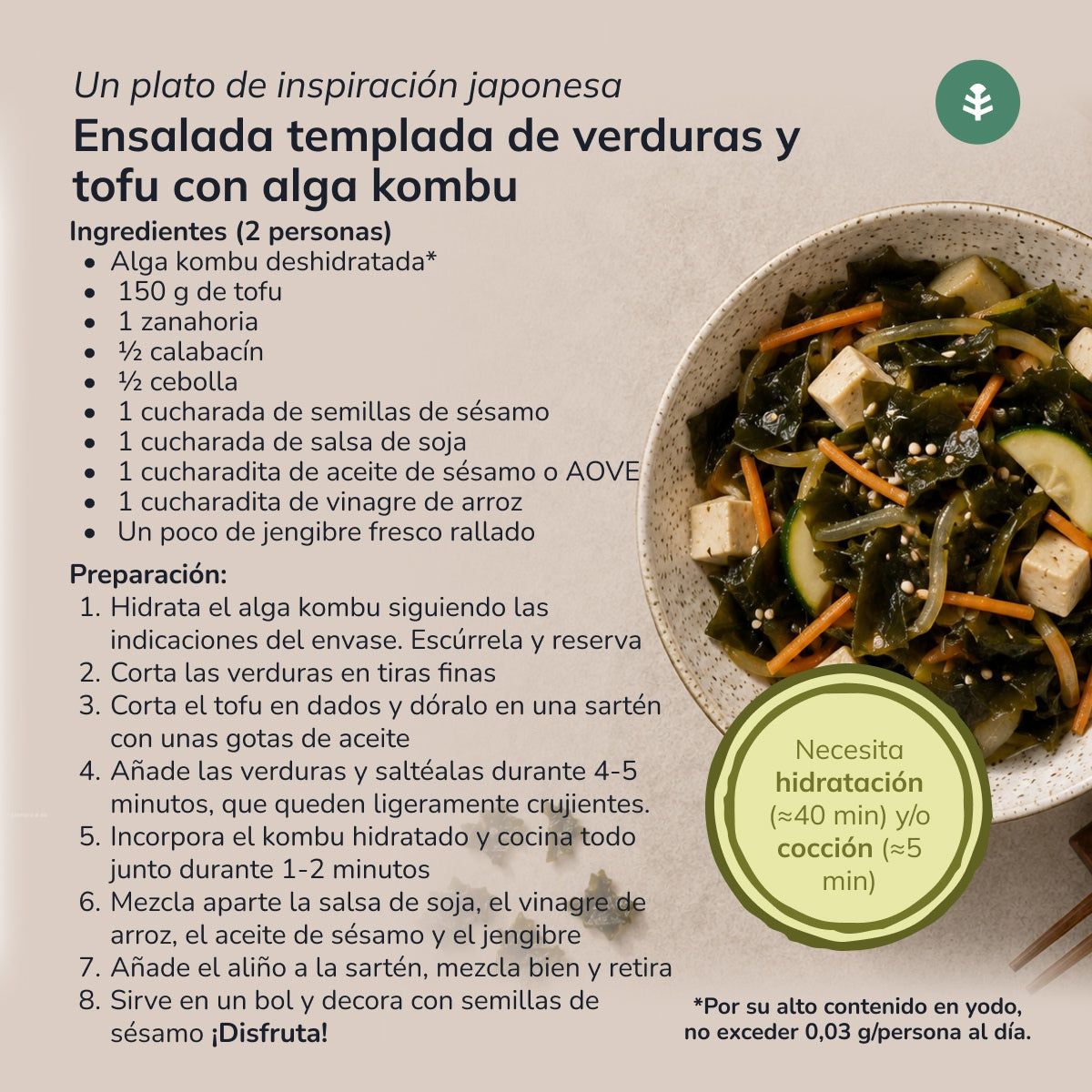 Fiocchi di alga Kombu ECO Planeta Huerto 100 g