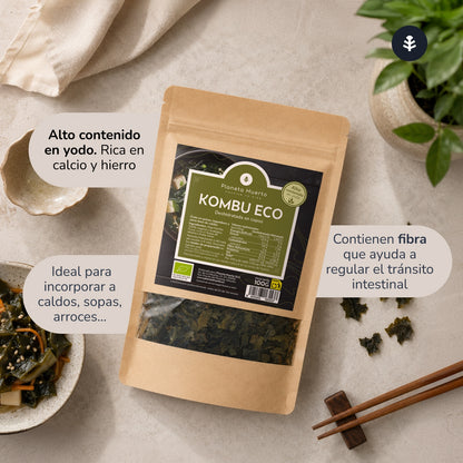 Fiocchi di alga Kombu ECO Planeta Huerto 100 g