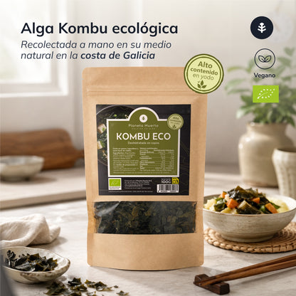 Fiocchi di alga Kombu ECO Planeta Huerto 100 g