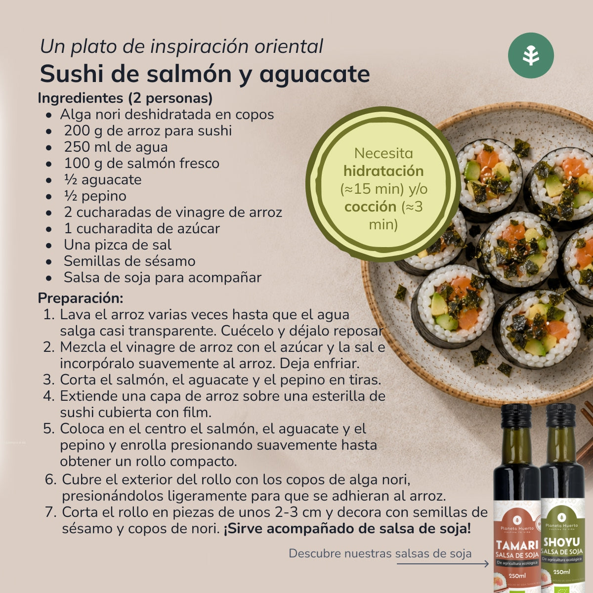 Fiocchi di alga Nori ECO Planeta Huerto 100 g