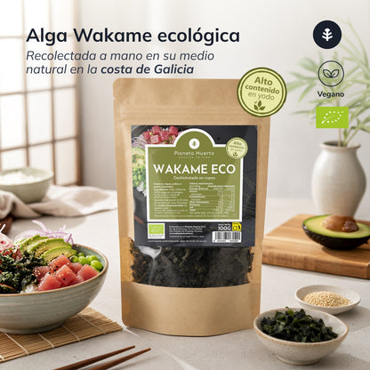 Fiocchi di alga wakame ECO Planeta Huerto 100 g