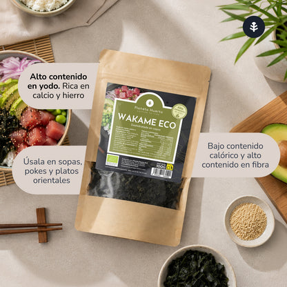 Fiocchi di alga wakame ECO Planeta Huerto 100 g