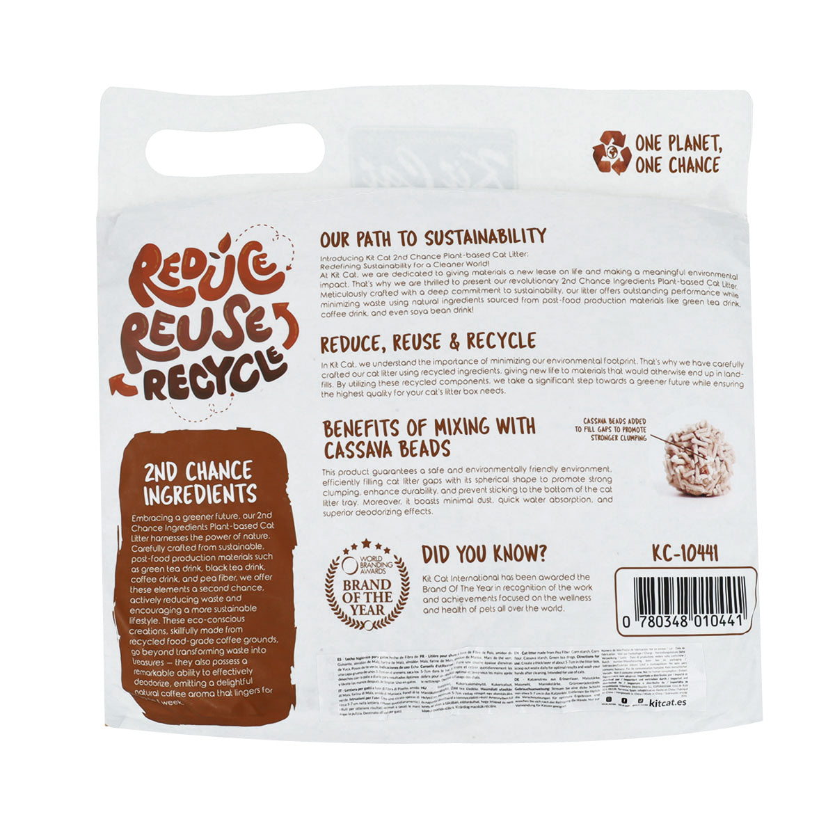 Kit Cat Arena Eco 2nd Chance - Coffee Beans (Natural) 2,5 Kg Semi di caffè, piselli e manioca