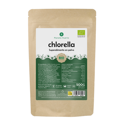 Alga clorella in polvere ECO Planeta Huerto 200 g