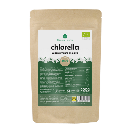 Alga clorella in polvere ECO Planeta Huerto 200 g