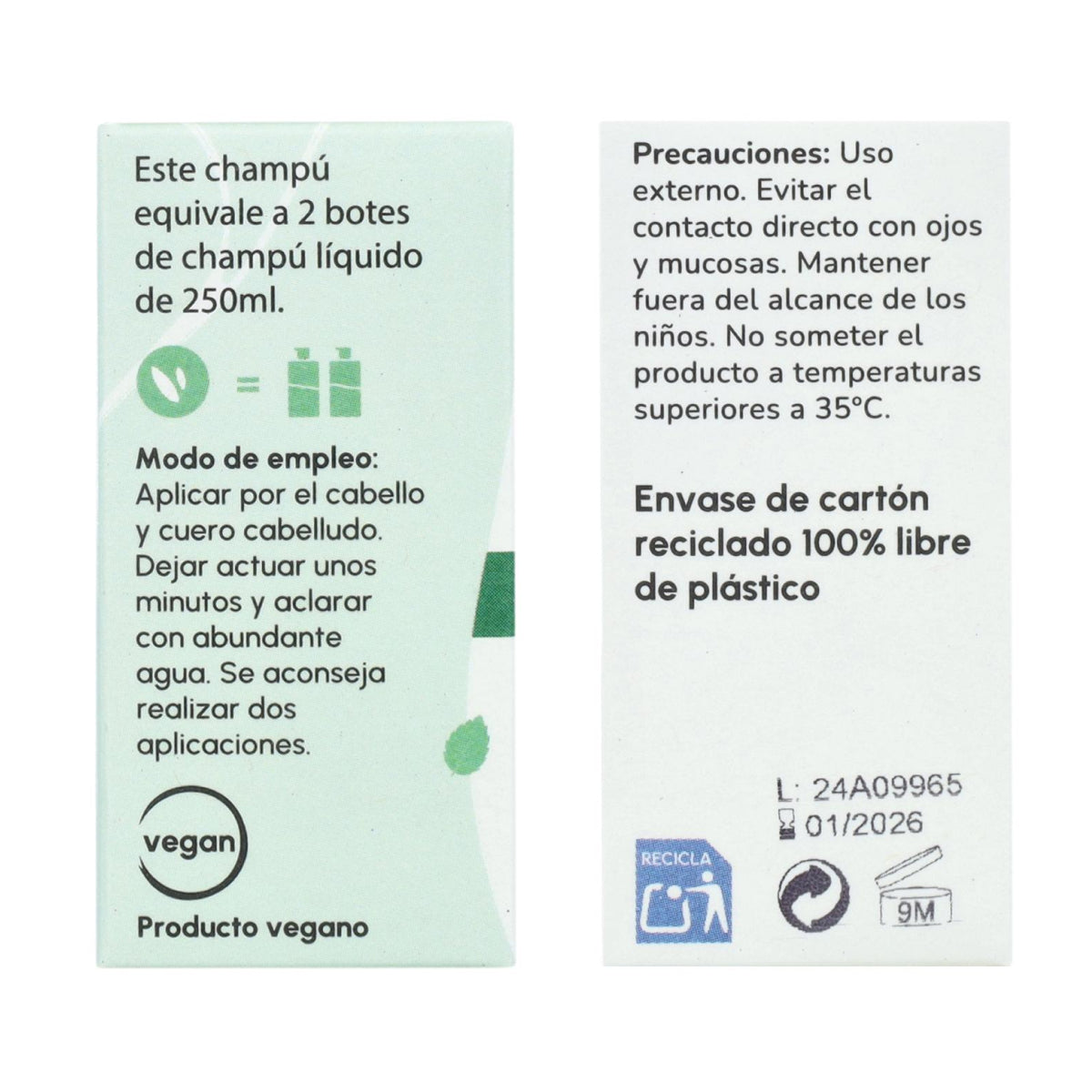Planeta Huerto Shampoo solido alla menta piperita 85 g