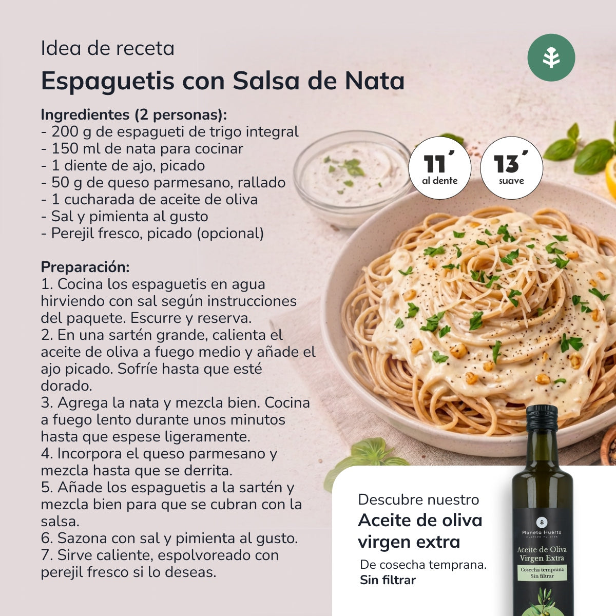 Spaghetti integrali ECO Planeta Huerto 500gr