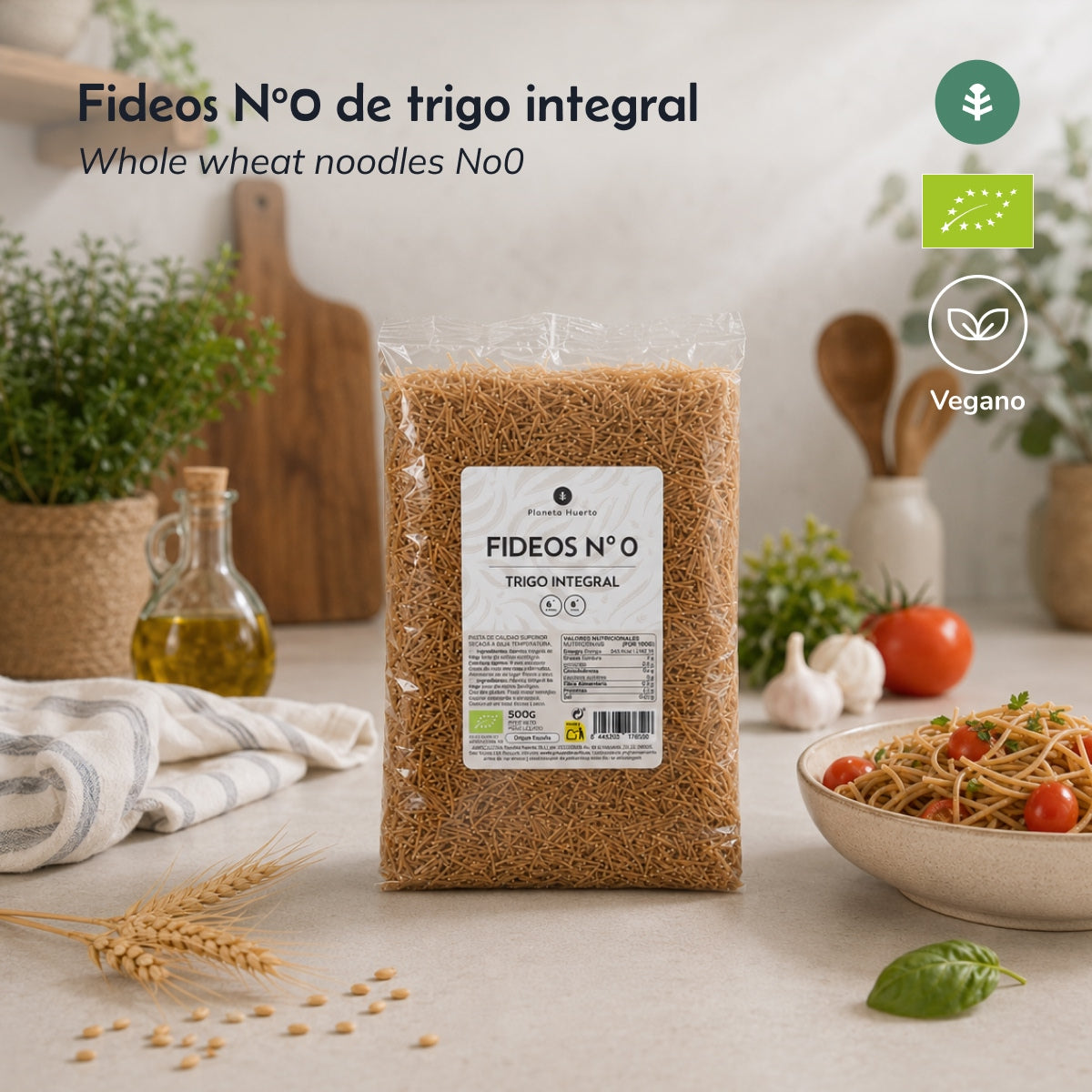 Pasta integrale n. 0 ECO Planeta Huerto 5 kg