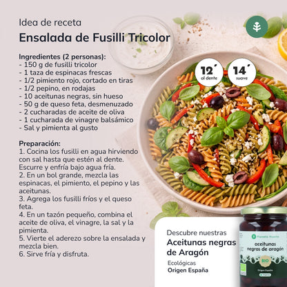 Fusilli tricolore ECO Planeta Huerto 500gr