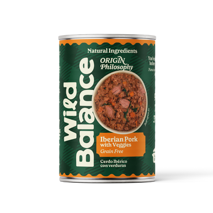 Barattolo di maiale e verdure BARF per cani Wild Balance 400 g