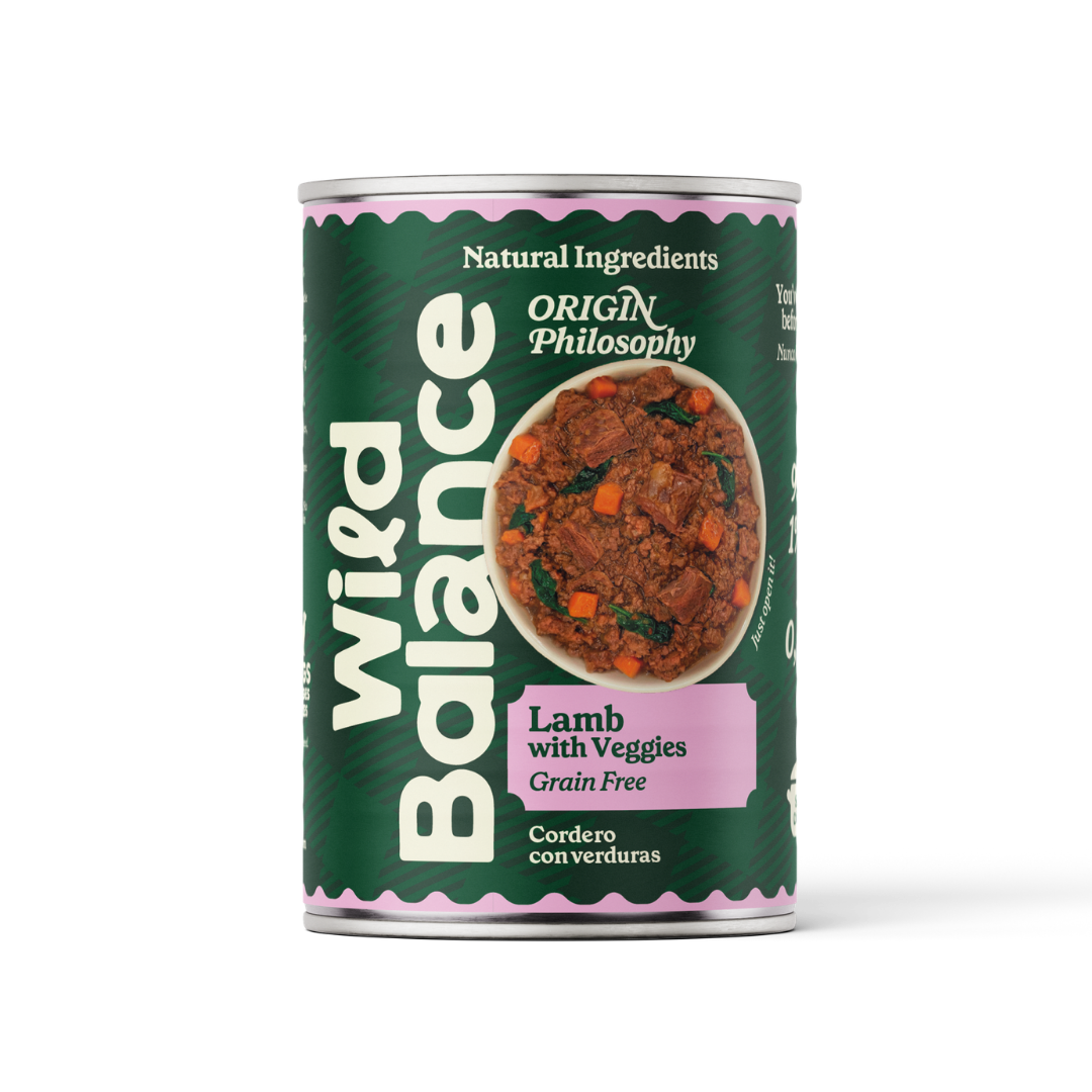 Menu completo BARF di agnello per cani, Wild Balance, 400 g