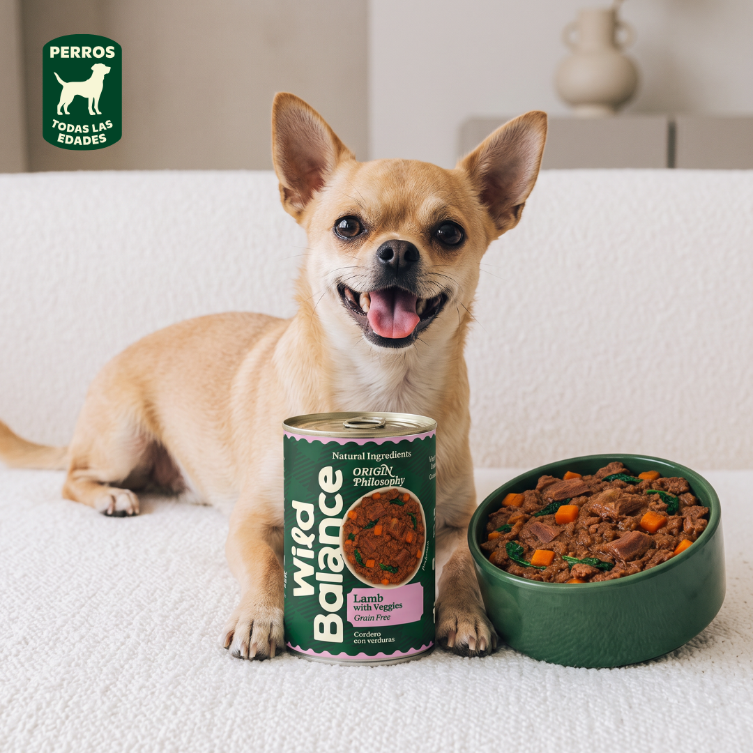 Menu completo BARF di agnello per cani, Wild Balance, 400 g
