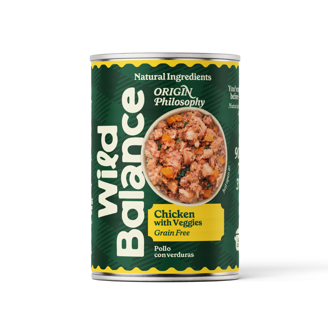 Lattina di pollo BARF per cani Wild Balance 400 g
