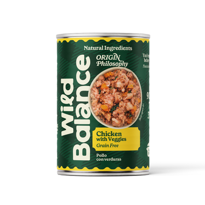 Lattina di pollo BARF per cani Wild Balance 400 g