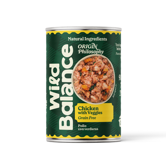 Lattina di pollo BARF per cani Wild Balance 400 g