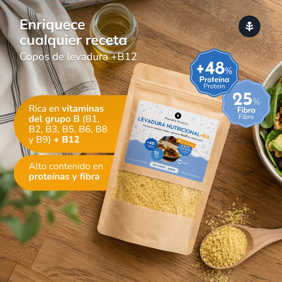 Lievito alimentare + B12 Planeta Huerto