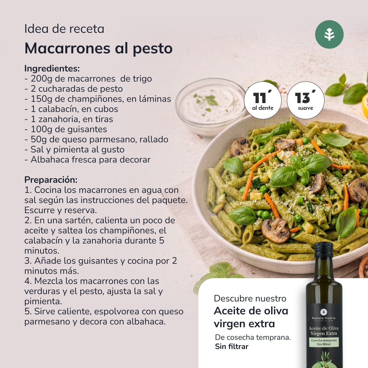 Maccheroni di grano ECO Planeta Huerto 500gr