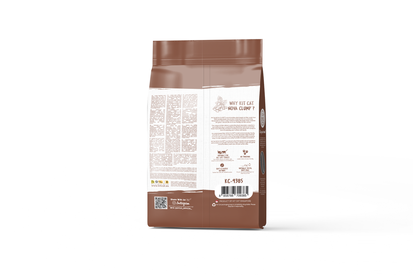 Kit Cat Arena Eco SoyaClump - Coffee 7 L Sabbia per gatti