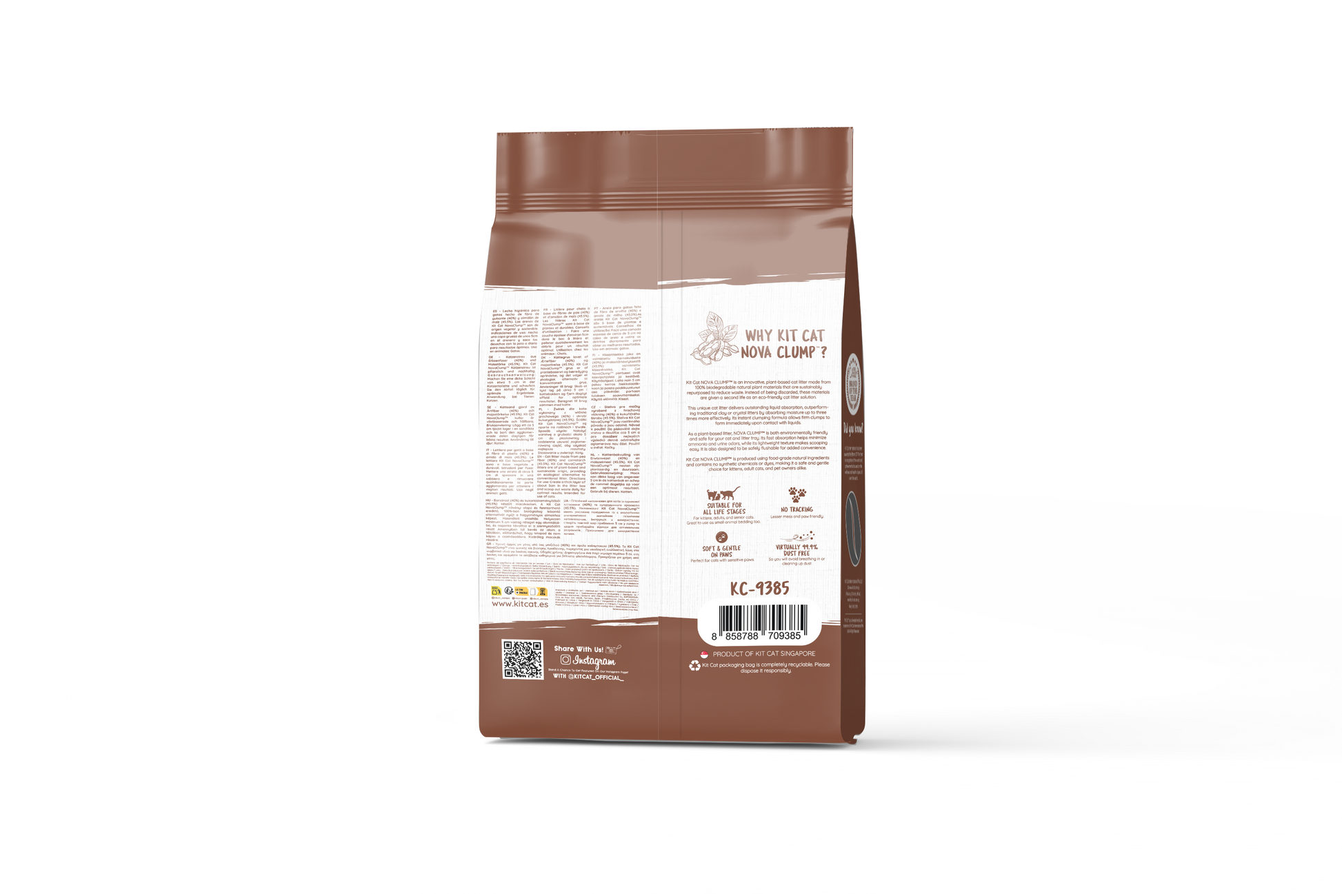 Kit Cat Arena Eco SoyaClump - Coffee 7 L Sabbia per gatti