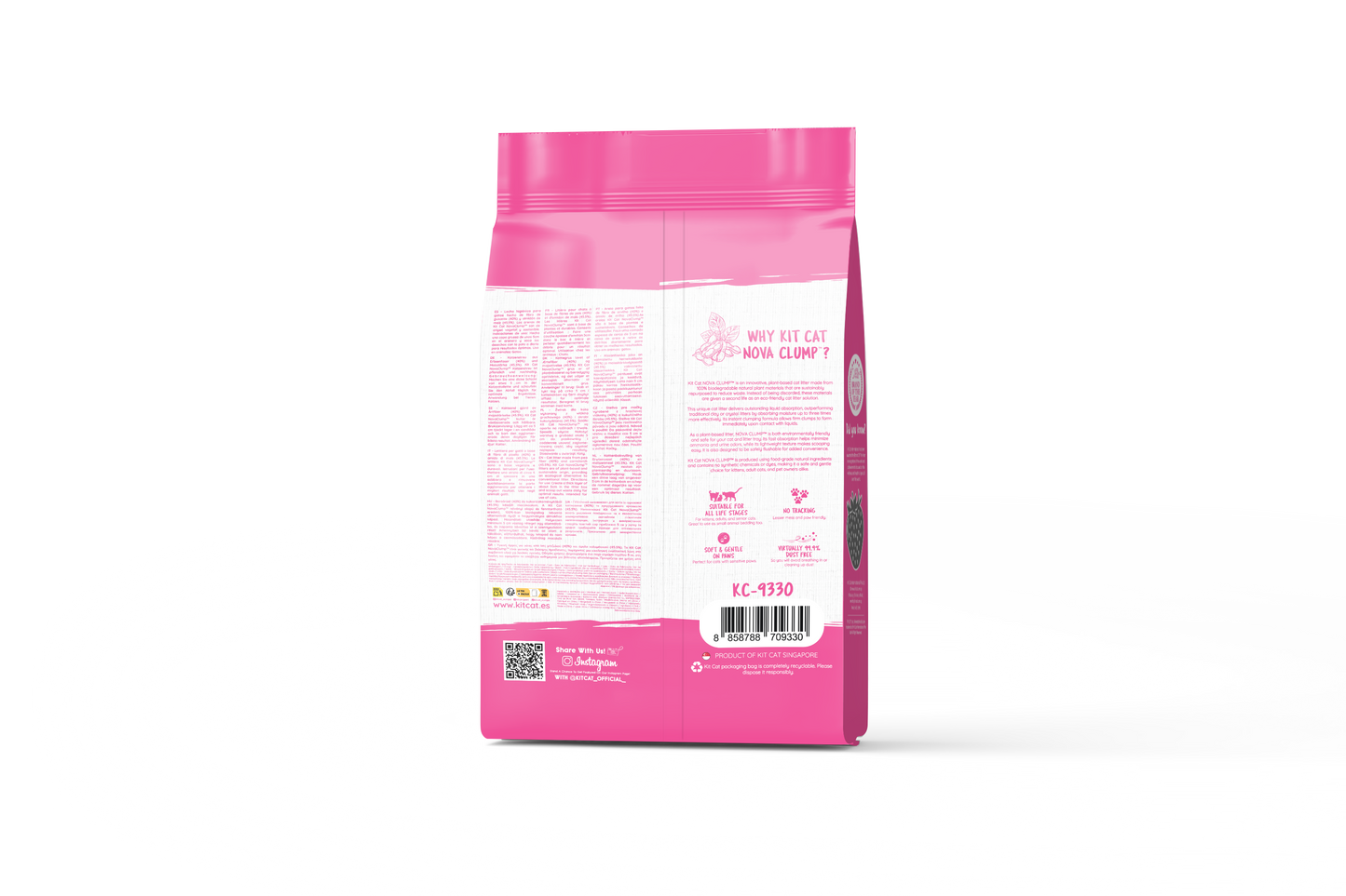 Kit Cat Arena Eco SoyaClump - Strawberry 7 L Sabbia per gatti