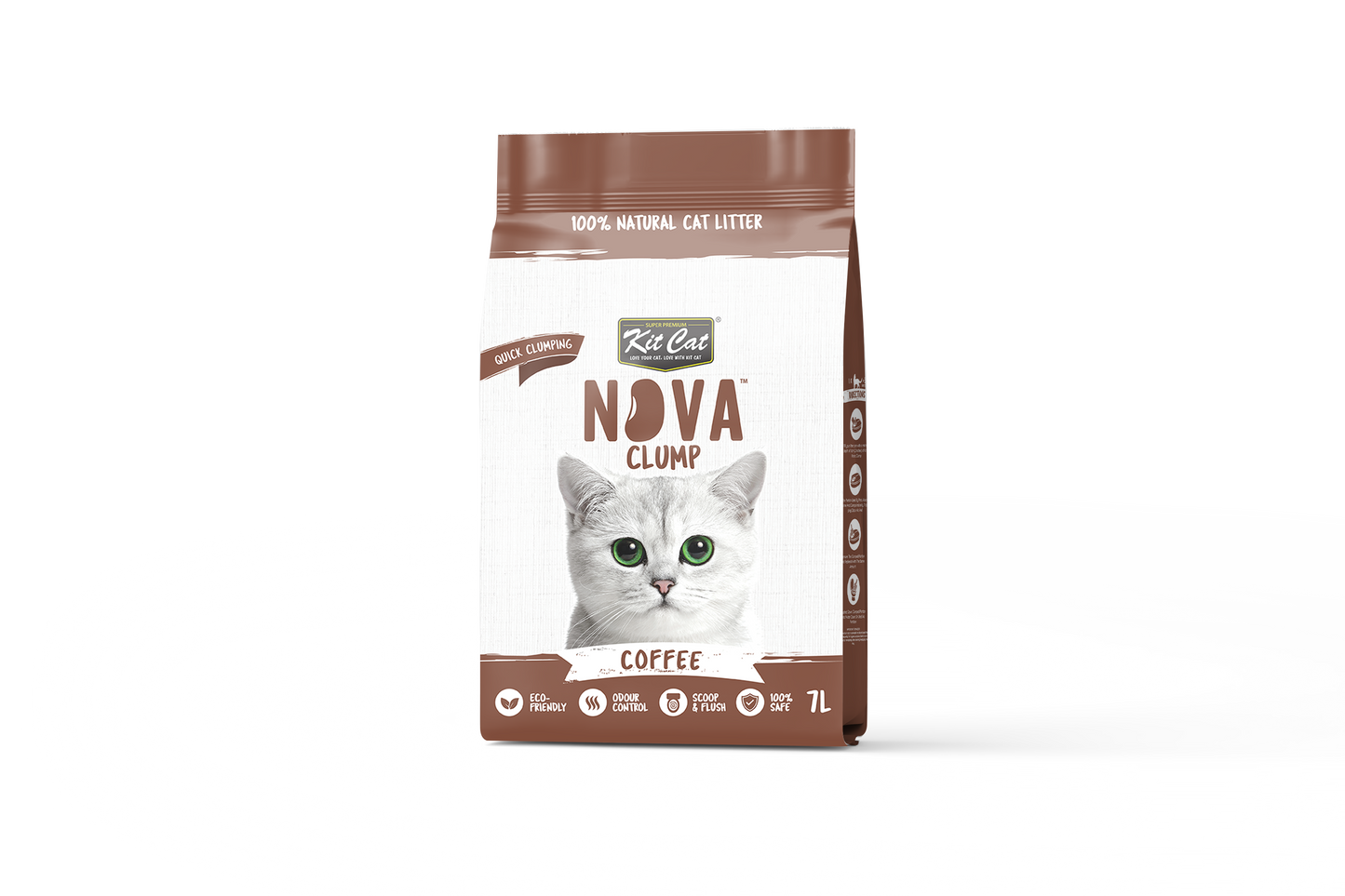 Kit Cat Arena Eco SoyaClump - Coffee 7 L Sabbia per gatti