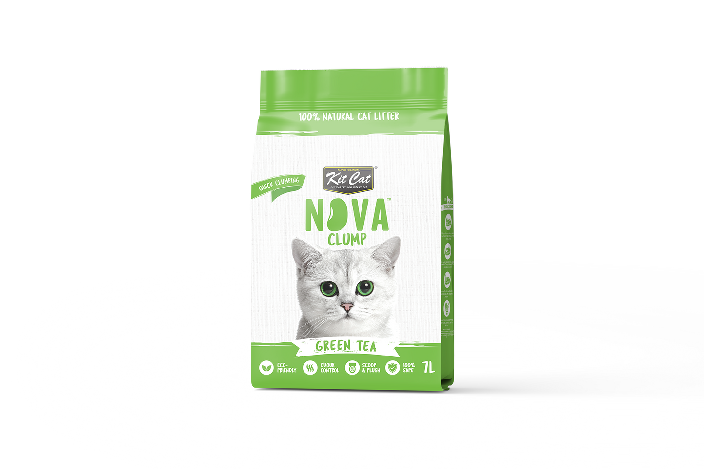 Kit Cat Arena Eco SoyaClump - Green Tea 7 L Sabbia per gatti