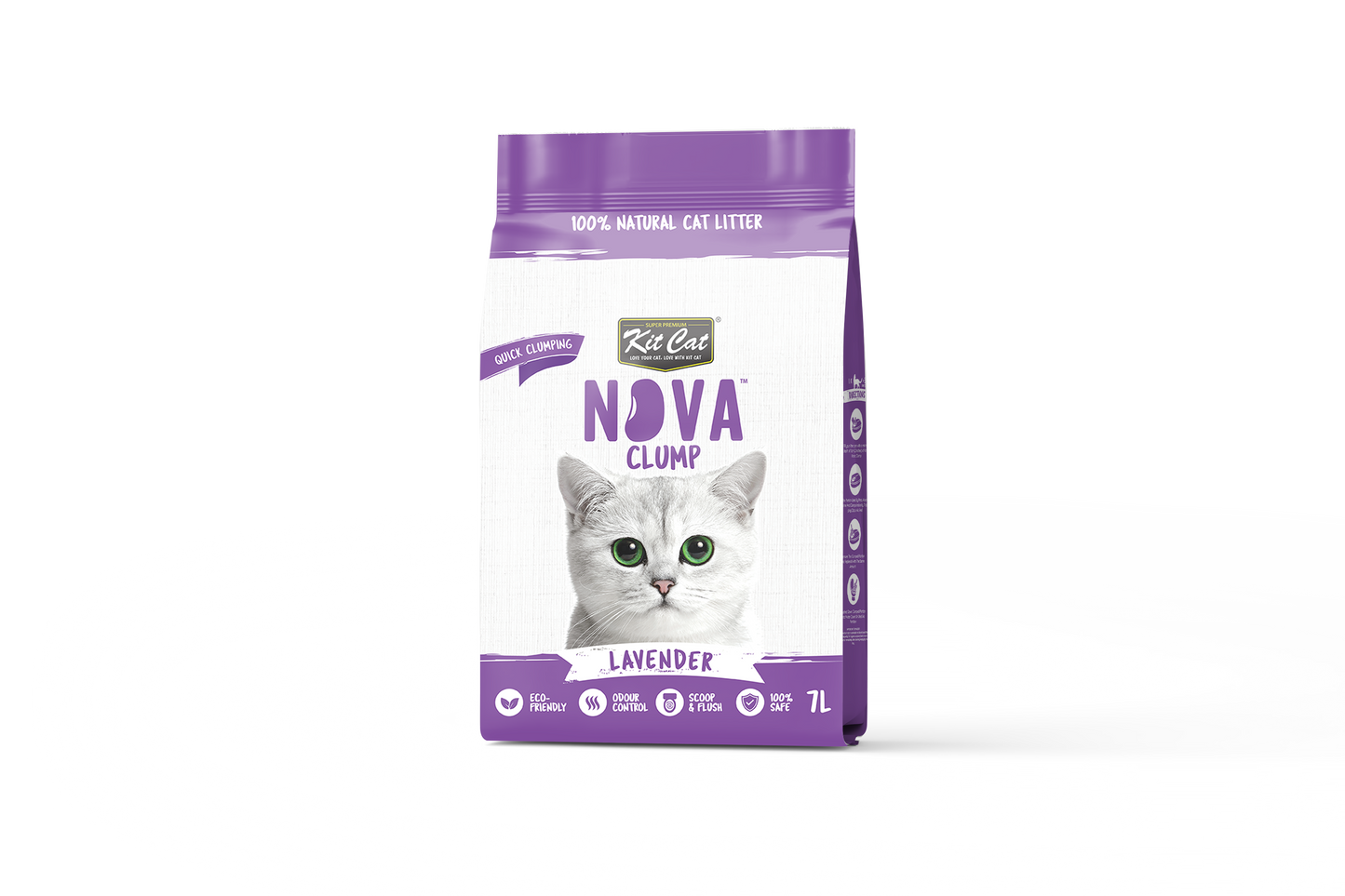 Kit Cat Arena Eco SoyaClump - Lavanda 7 L Sabbia per gatti