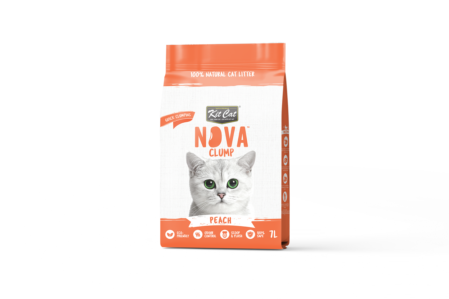 Kit Cat Arena Eco SoyaClump - Peach 7 L Sabbia per gatti