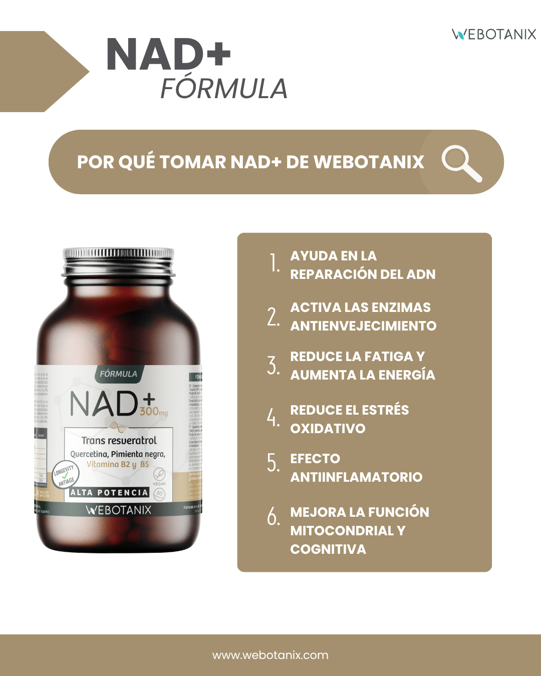 NAD+ 300 mg Trans Resveratrol WEBOTANIX 60 capsule