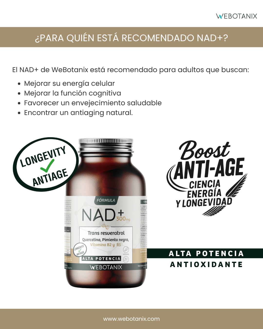 NAD+ 300 mg Trans Resveratrol WEBOTANIX 60 capsule