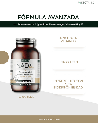 NAD+ 300 mg Trans Resveratrol WEBOTANIX 60 capsule