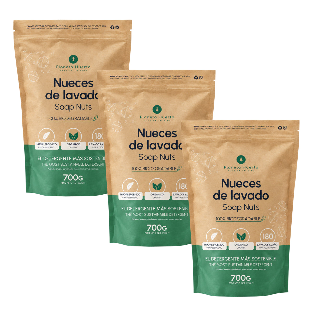 3xPlanet Orchard Noci di Lavaggio Confezione da 700 gr
