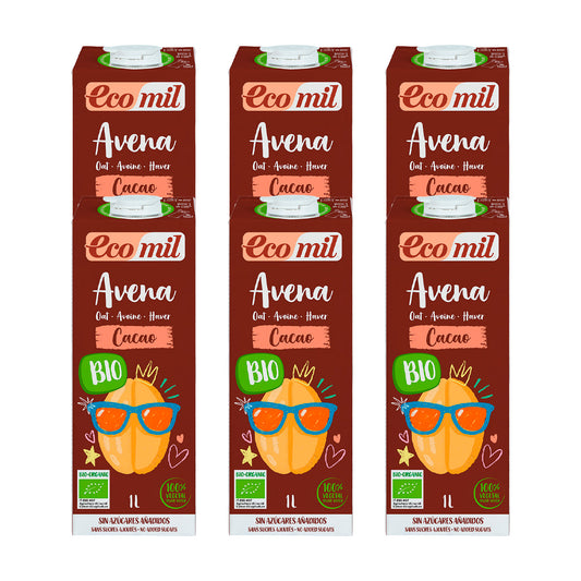 Confezione da 6 bevande all'avena Choco NaturGreen 1 L