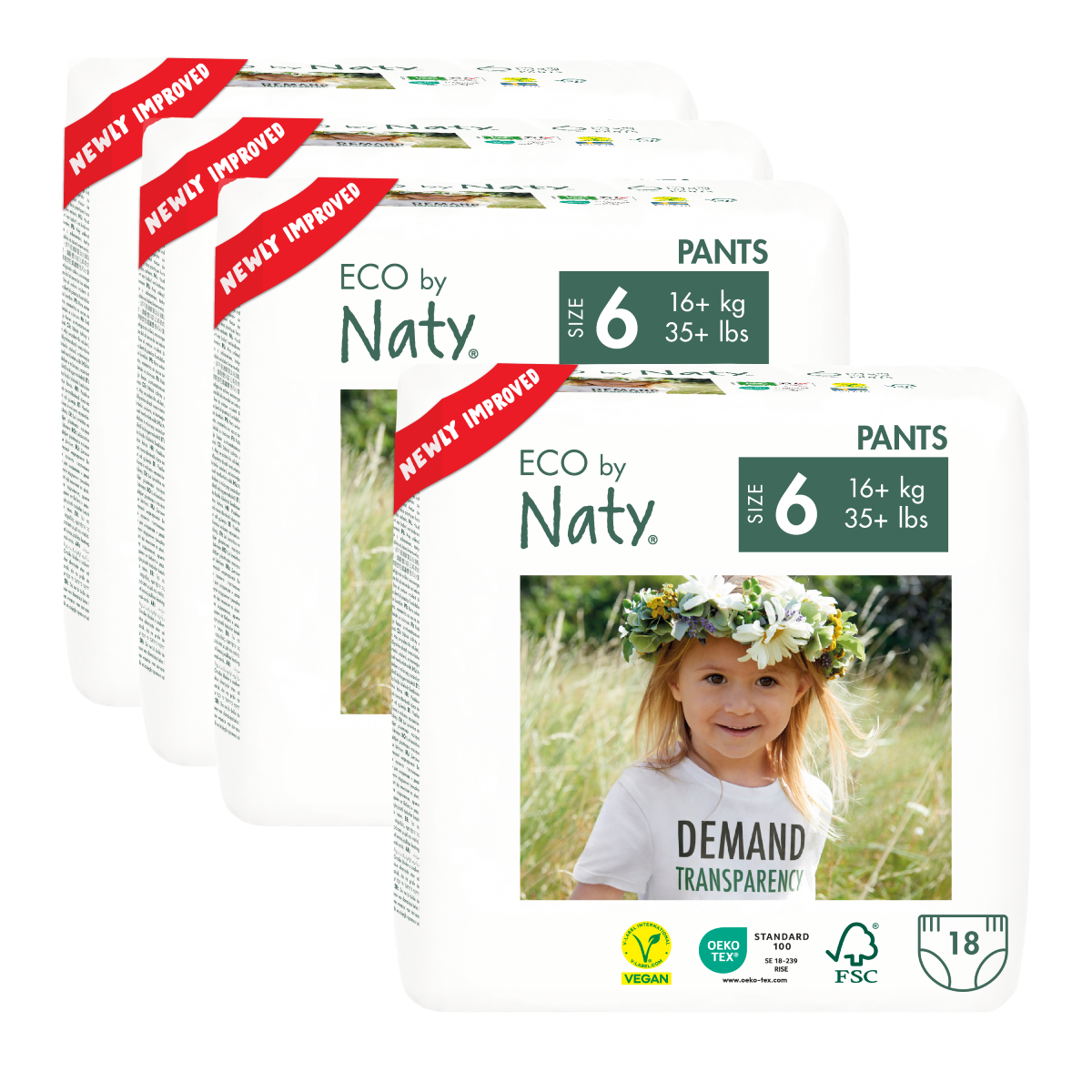 Confezione di pannolini Bragapañal n. 6 Naty 16+ kg 36 unità