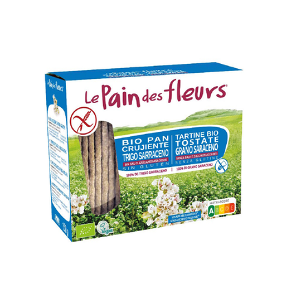 Cracker croccanti di grano saraceno senza sale e senza glutine BIO Le Pain de Fleurs  150 g