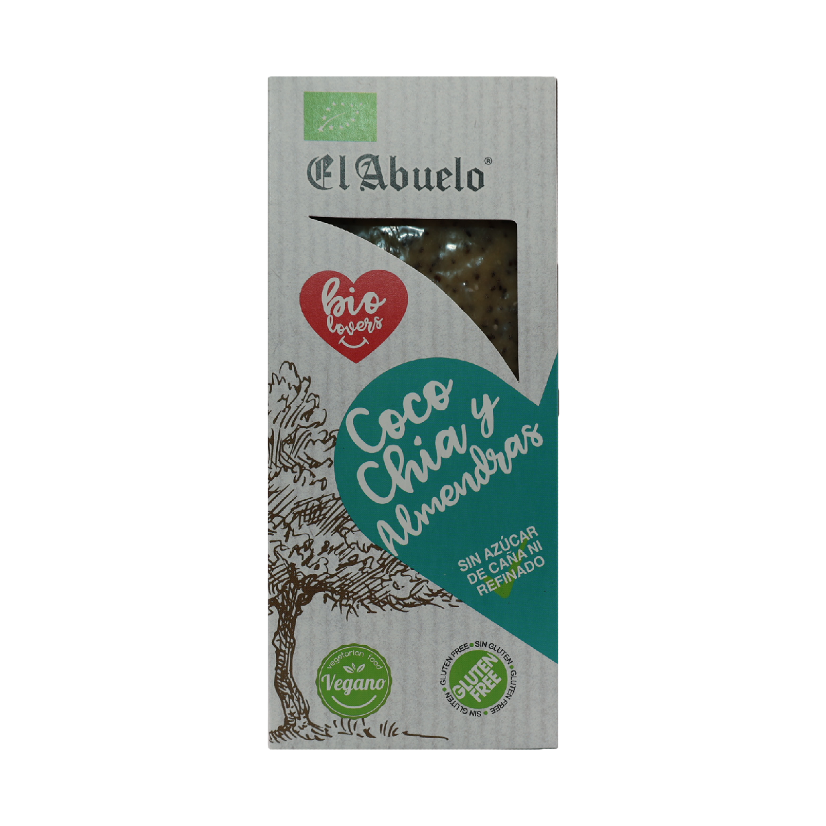 Torrone vegano al cocco, chia e mandorle ECO El Abuelo, 200 g