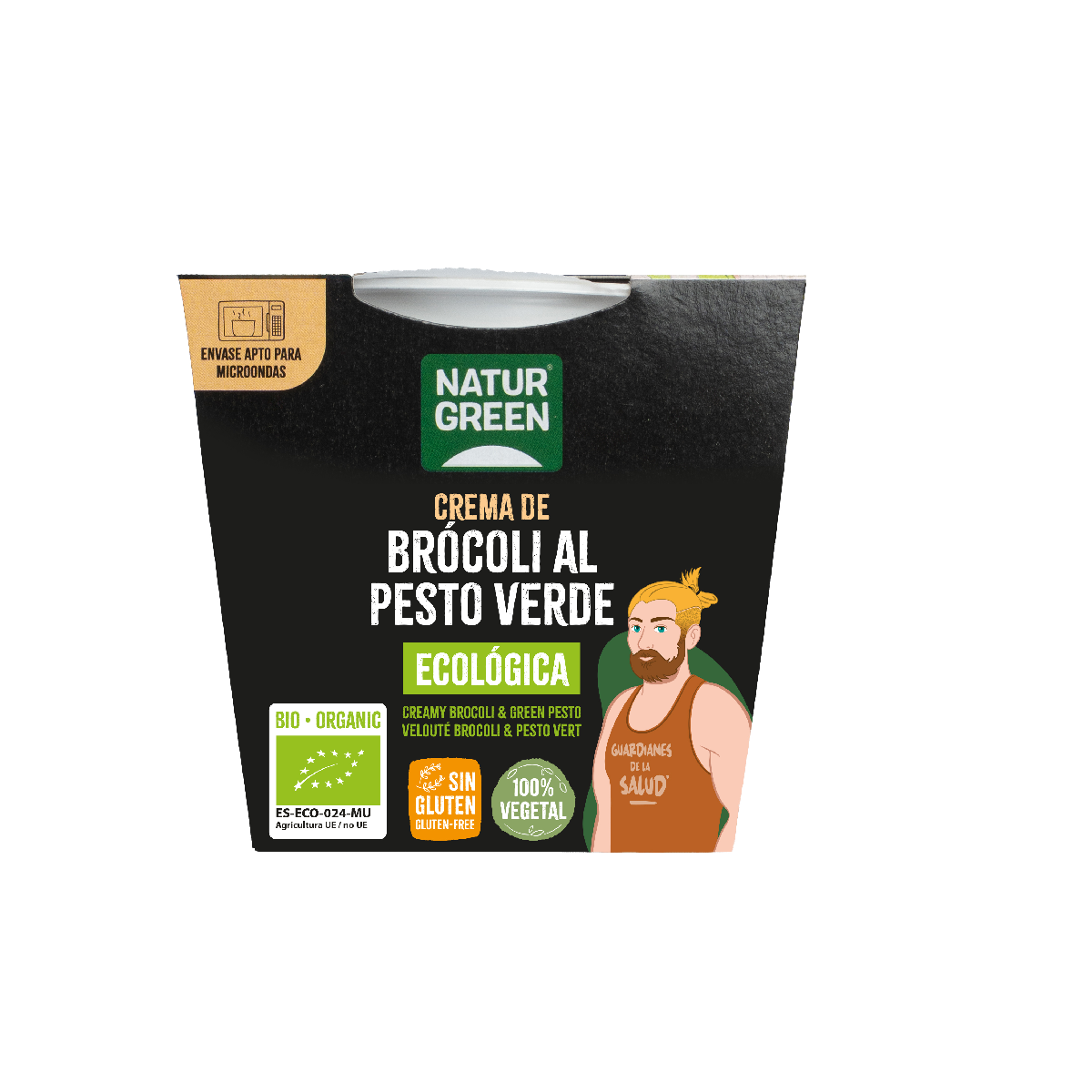 Crema di broccoli al pesto verde Naturgreen, 310 g