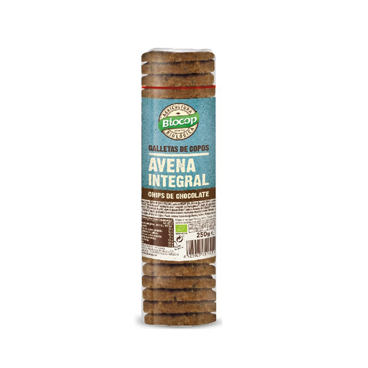 Biscotti con fiocchi d'avena integrale e gocce di cioccolato BIO Biocop 250 g