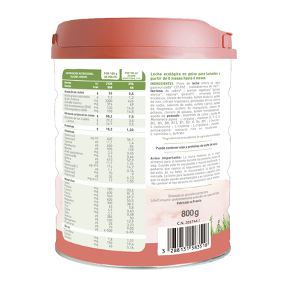 Latte di capra BIO Caprea 1 (da 0 a 6 mesi) Ecologico Babybio 800 g
