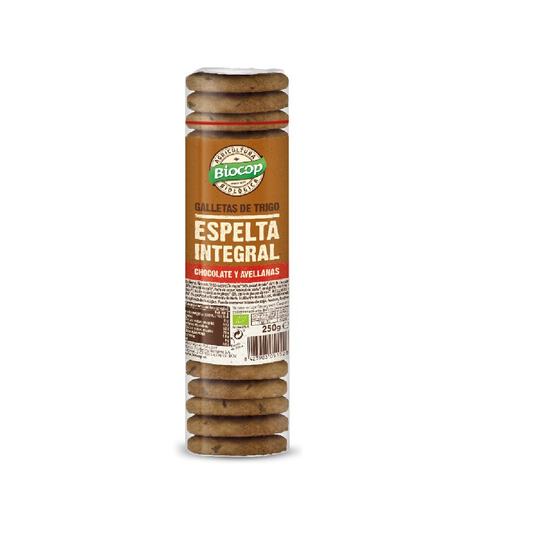 Biscotti integrali di farro con cioccolato e nocciole Bio Biocop 250 g